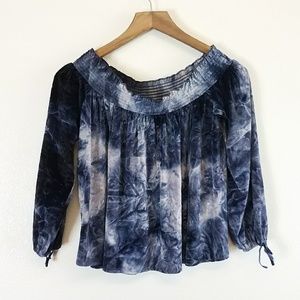 NWOT American Eagle Outfitters velvet tie dye top